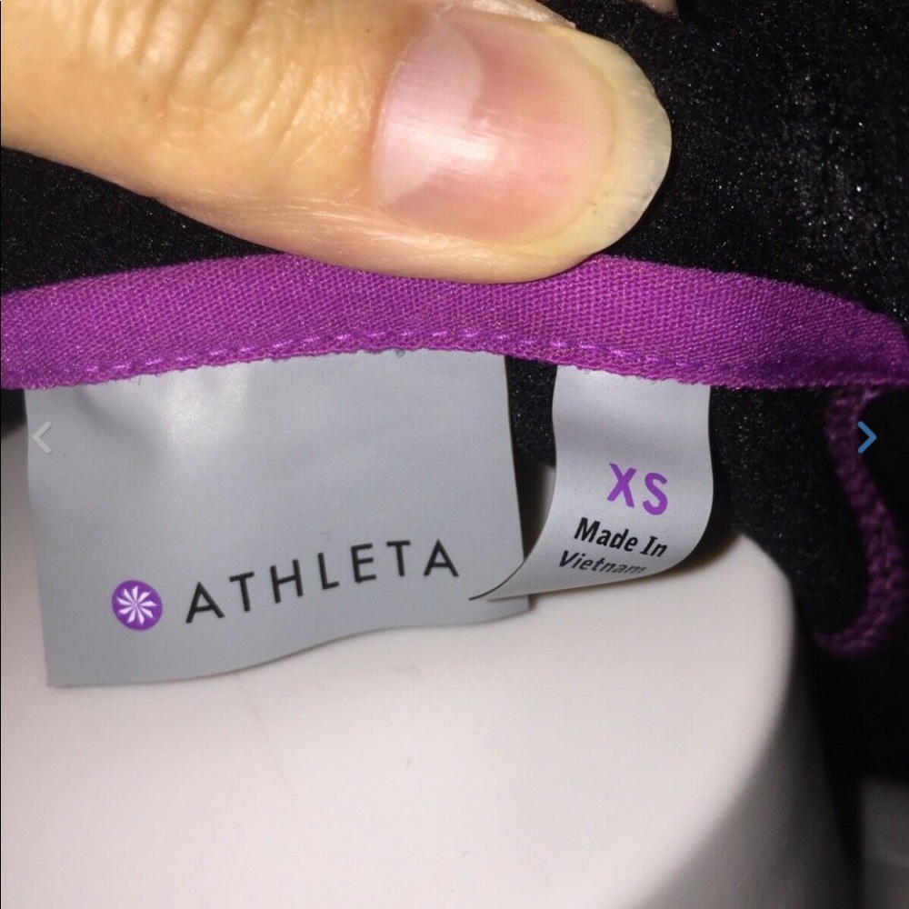 Athleta Black Pullover Jacket Kangaroo Pocket Xs - image 5